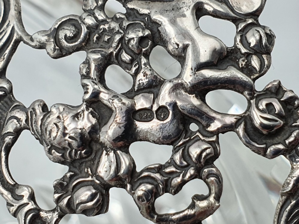 Fabulous Silver and Cut Crystal Swan Box – circa 1960 View IX
