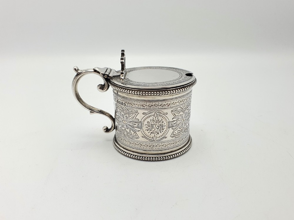 Beautiful Victorian Silver Mustard Pot – Sheffield, 1875