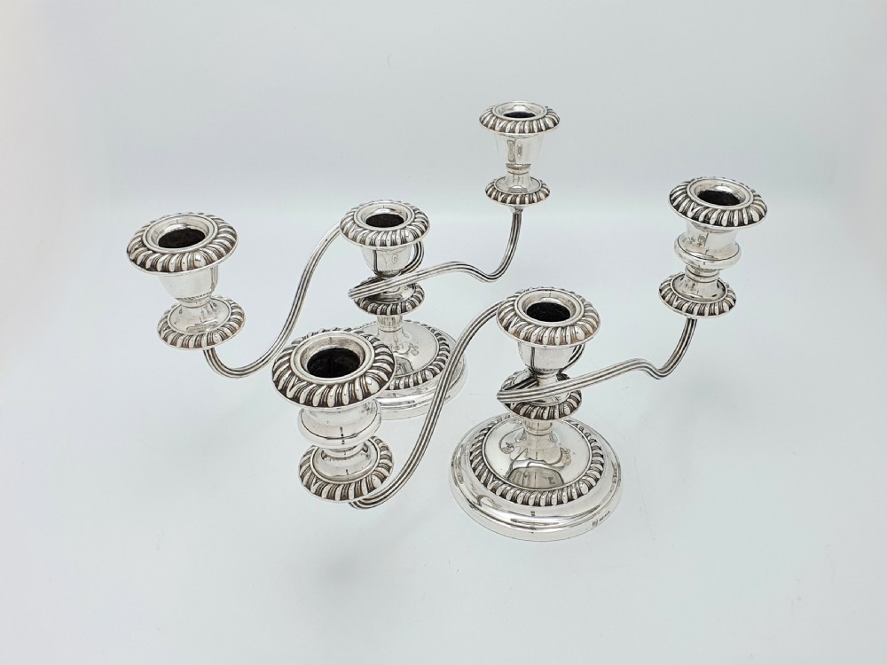 Fabulous Pair of Antique Low Candelabras – circa 1920