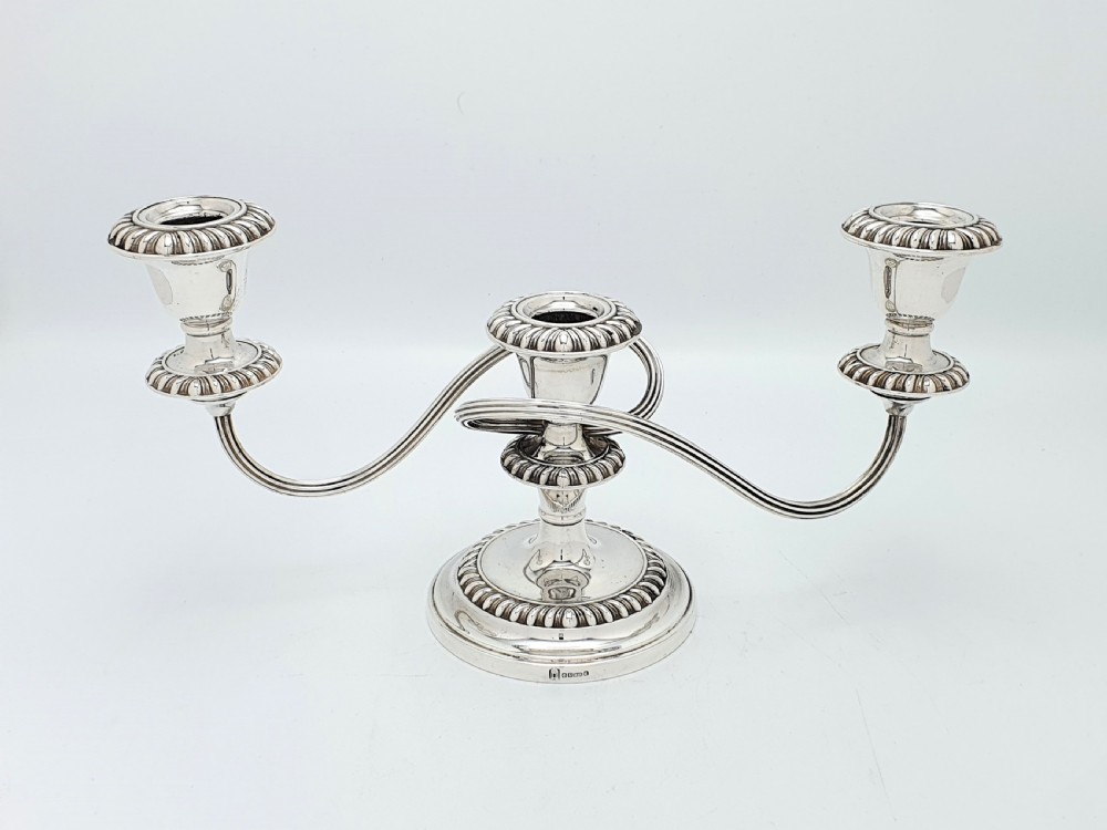 Fabulous Pair of Antique Low Candelabras – circa 1920 View III