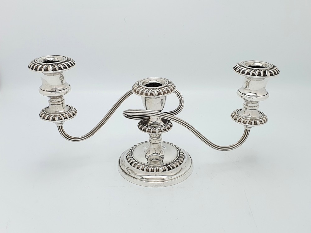 Fabulous Pair of Antique Low Candelabras – circa 1920 View VI