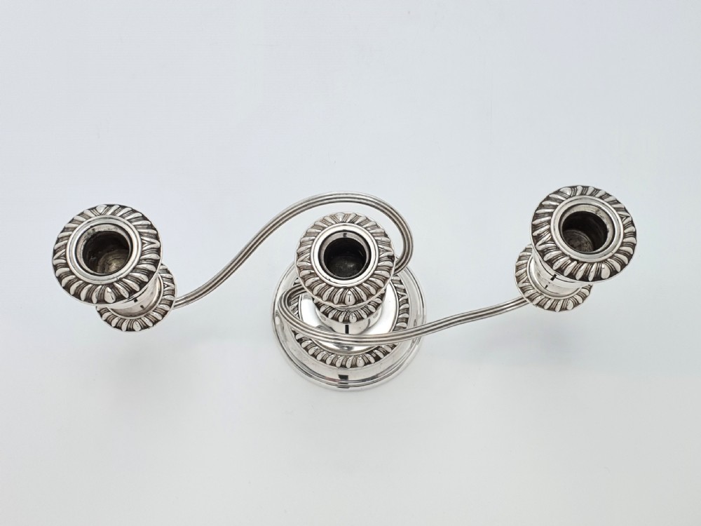 Fabulous Pair of Antique Low Candelabras – circa 1920 View VII