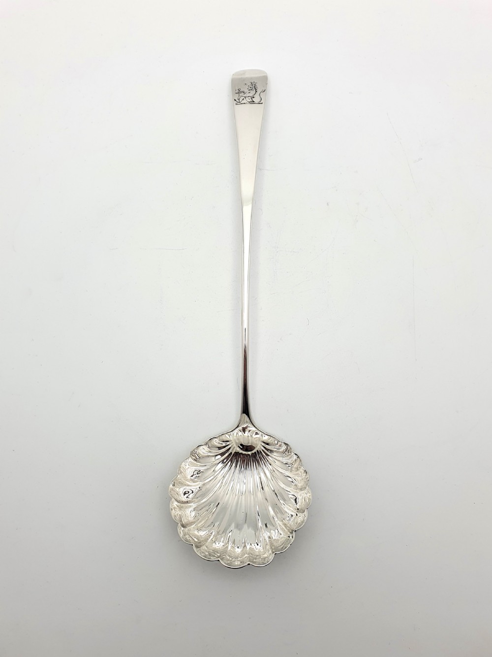 Nice Georgian Silver Soup Ladle – London, 1782 View II