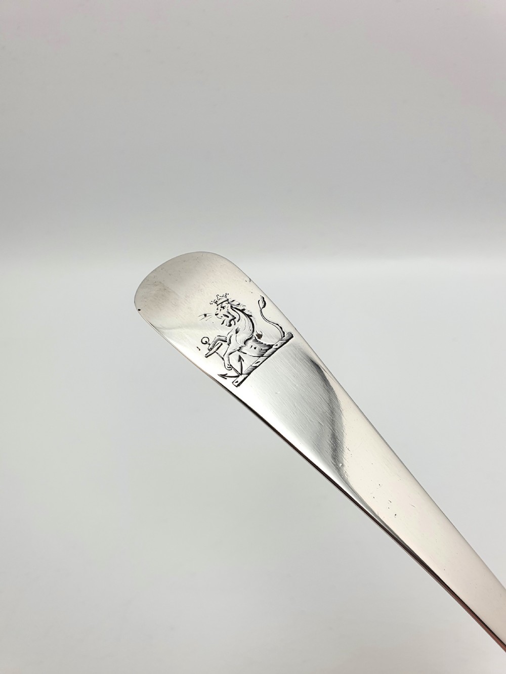 Nice Georgian Silver Soup Ladle – London, 1782 View V