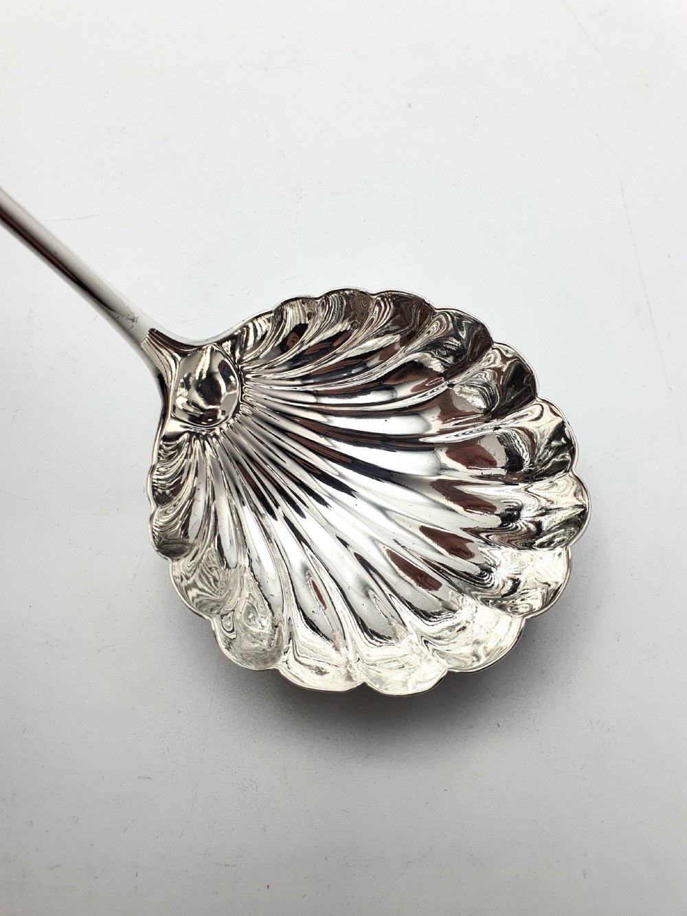 Nice Georgian Silver Soup Ladle – London, 1782 View VI