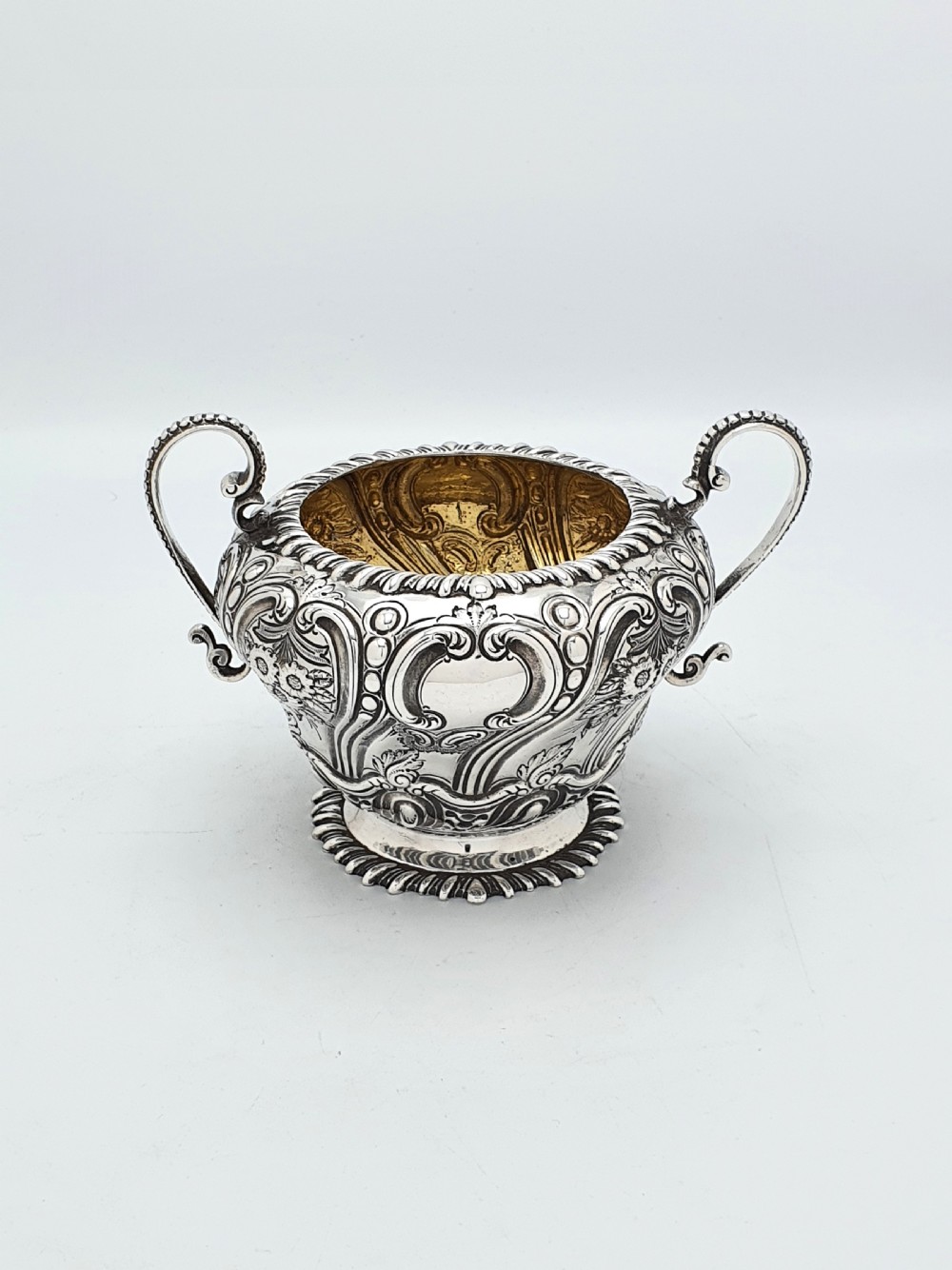 Fabulous Victorian Embossed Three-Piece Silver-Plated Tea Set - 1888 View VII