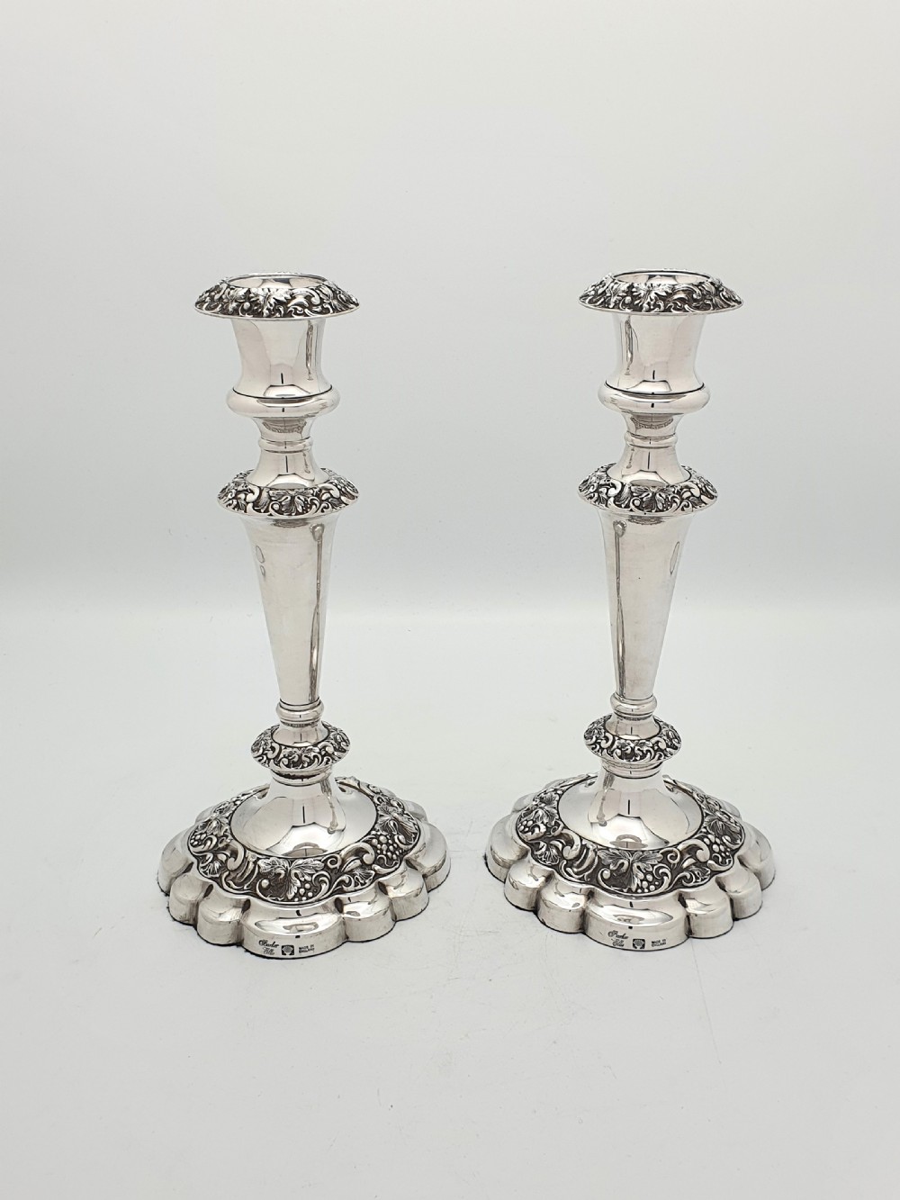 Splendid Pair of Large Silver-Plated Candelabras – circa 1920 View X