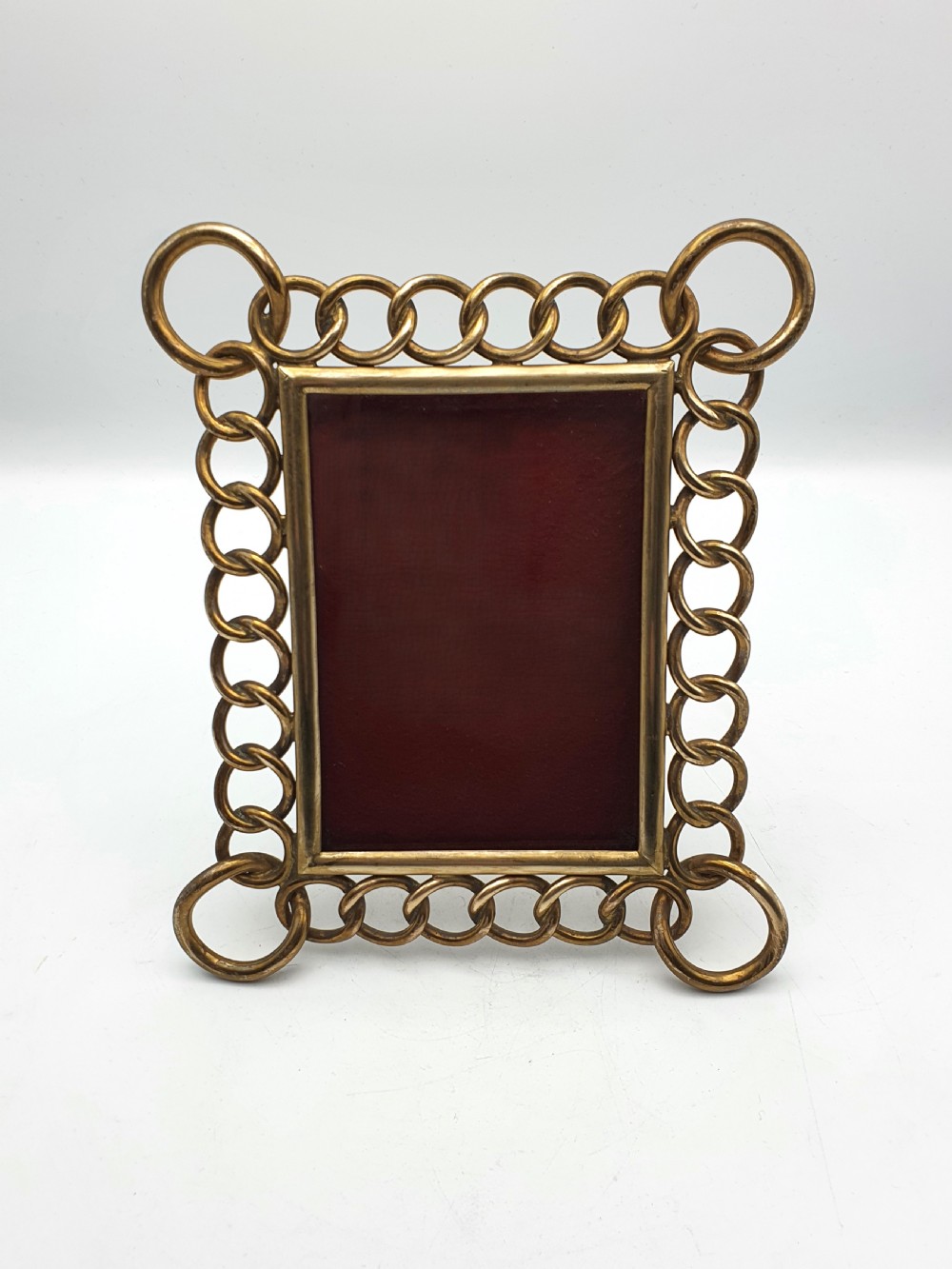 Splendid Edwardian Brass Ringed Photo Frame – circa 1905
