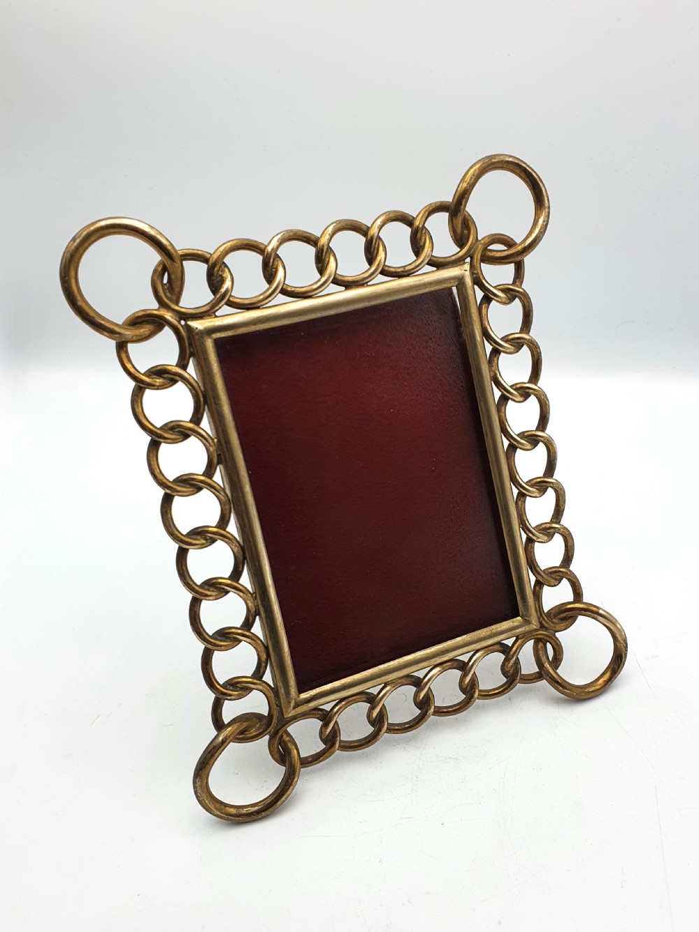 Splendid Edwardian Brass Ringed Photo Frame – circa 1905 View II