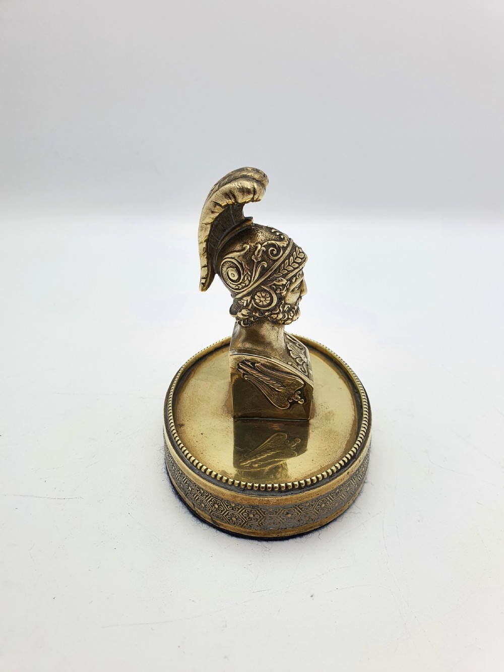 Handsome French Military Style Brass Paper Weight – circa 1870 View III