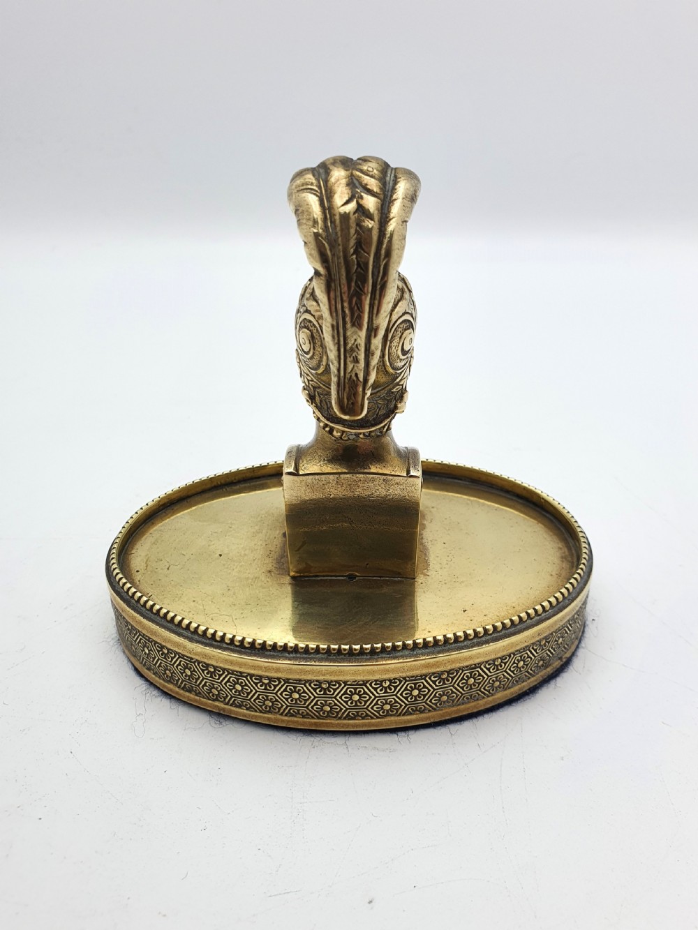 Handsome French Military Style Brass Paper Weight – circa 1870 View V