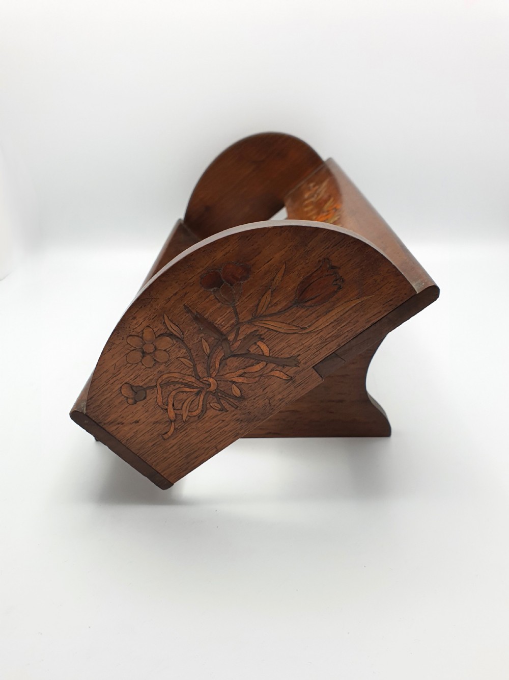 Gorgeous Edwardian Oak Book Trough – circa 1905 View IV