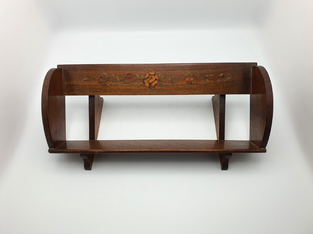 Gorgeous Edwardian Oak Book Trough – circa 1905 View VII