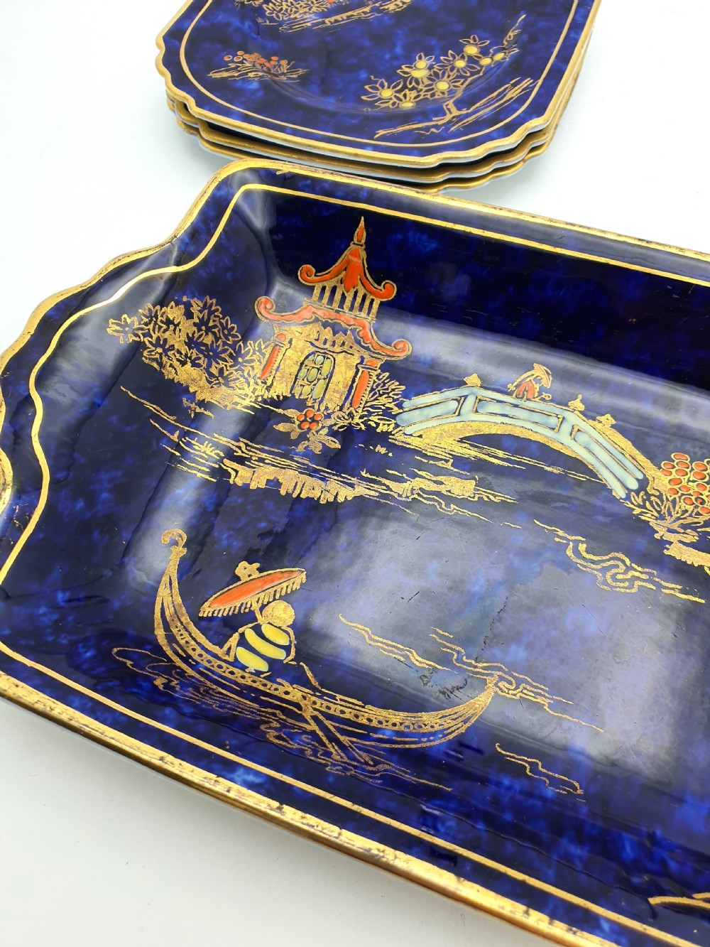 Fabulous Art Deco China Sandwich Set - circa 1930 View IV