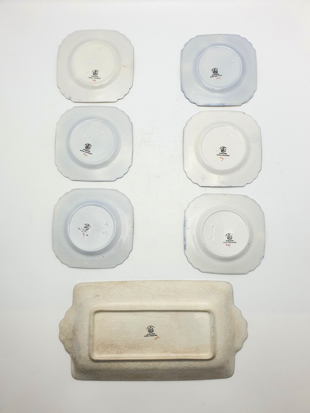 Fabulous Art Deco China Sandwich Set - circa 1930 View IX