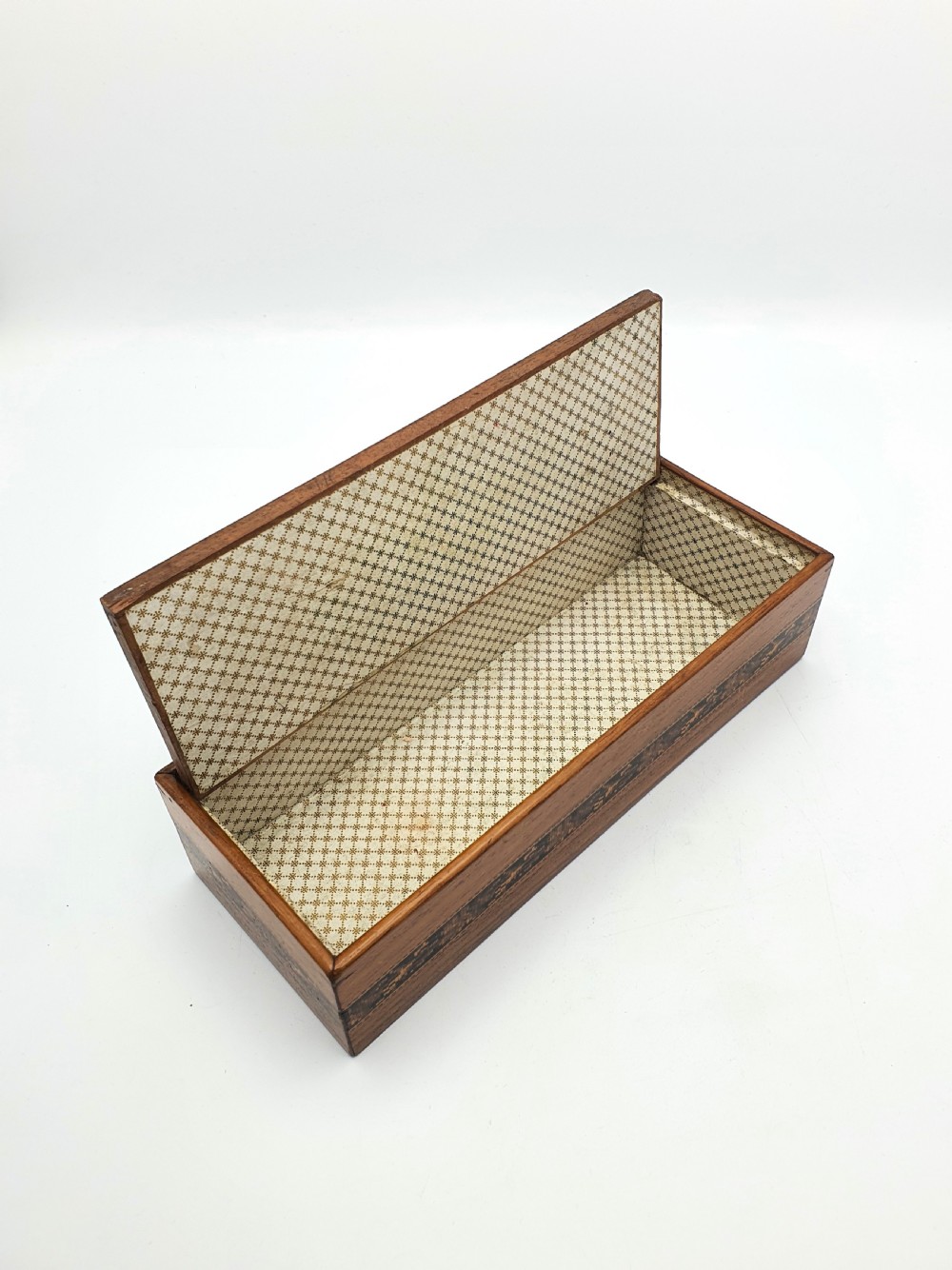 Lovely Antique Victorian Tunbridge Ware Box – circa 1870 View III
