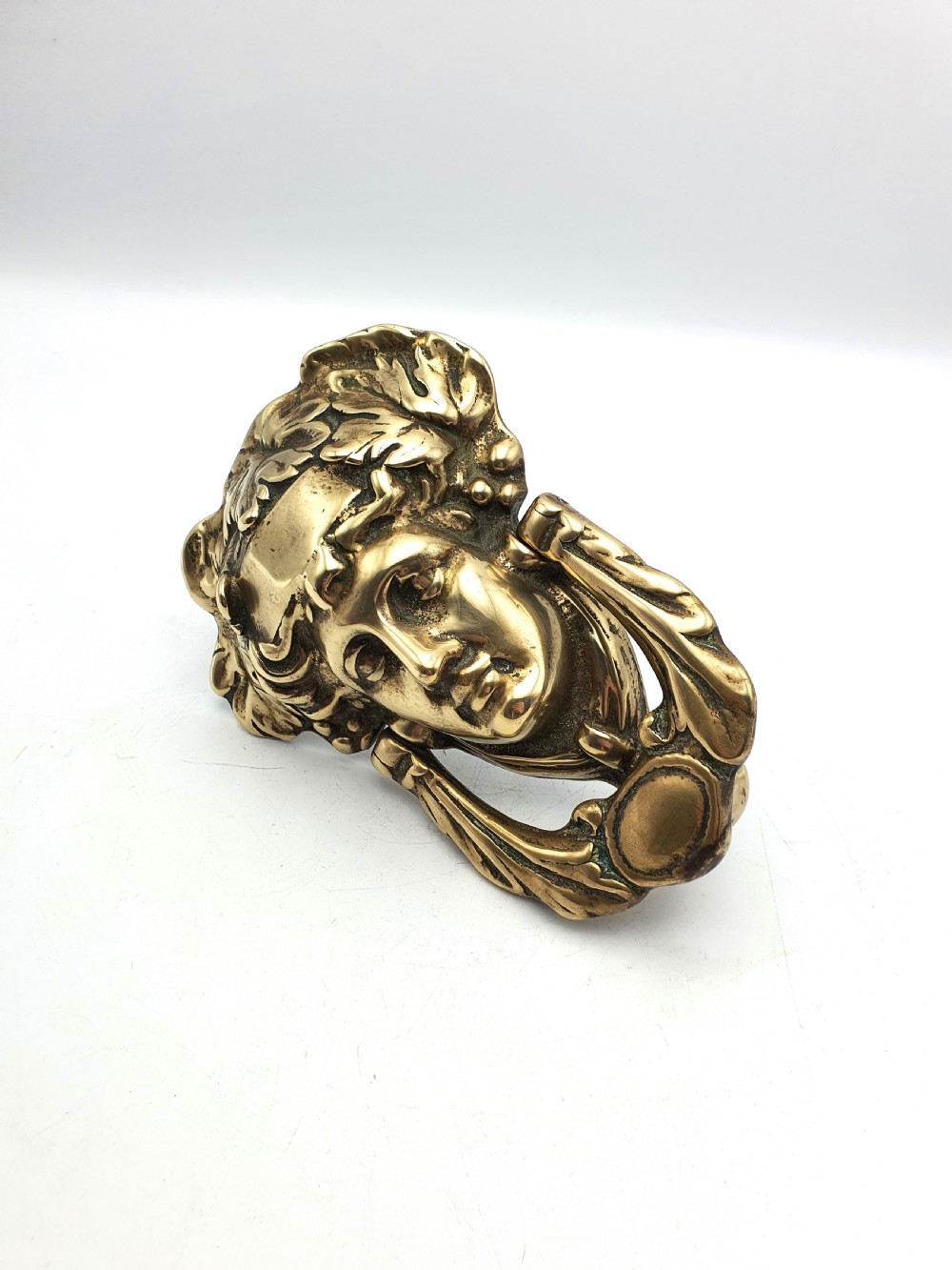 Fabulous Large Brass Boor Knocker – circa 1920 View II