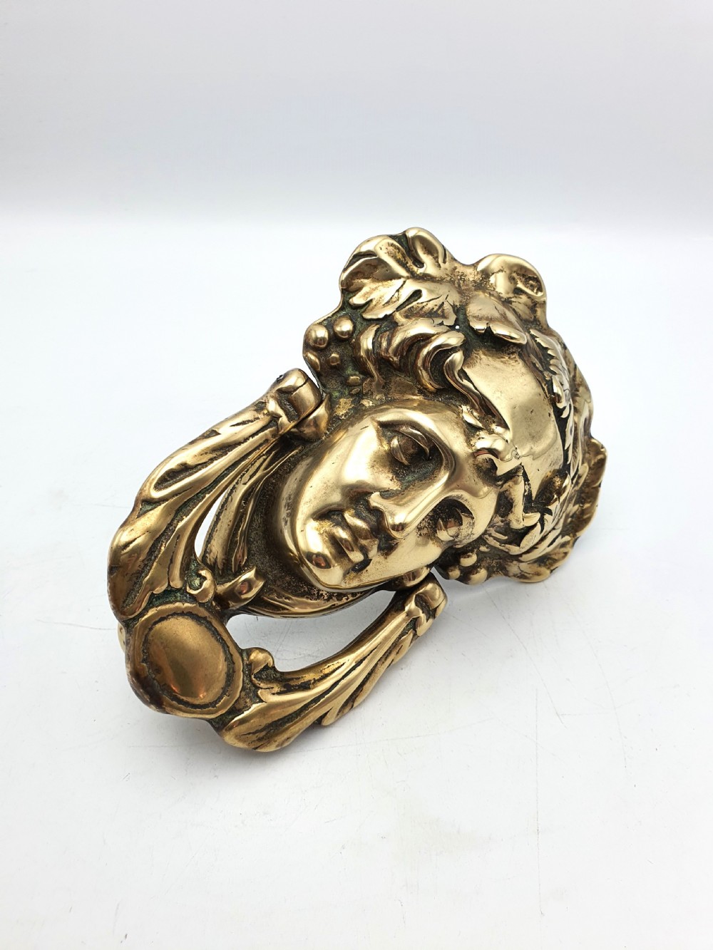Fabulous Large Brass Boor Knocker – circa 1920 View III