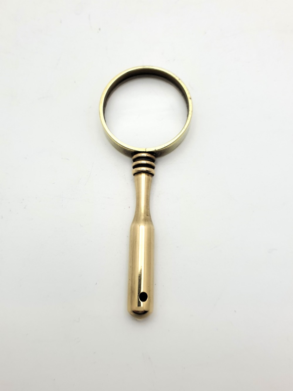 Small Antique Victorian Brass Magnifying Glass – circa 1890 View II
