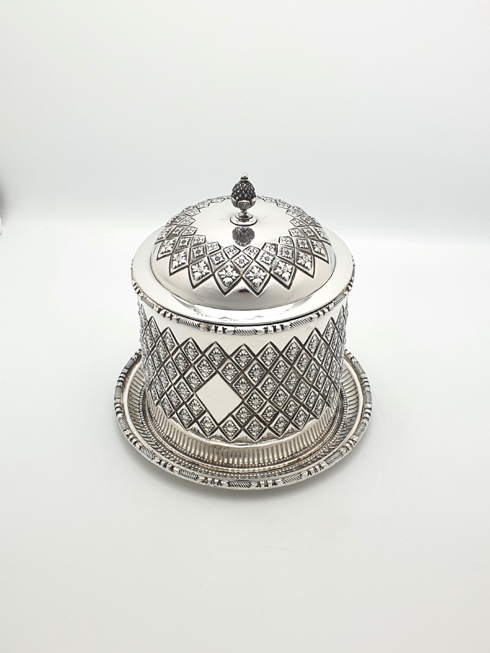 Superb Antique Edwardian Silver-Plated Biscuit Box - circa 1905