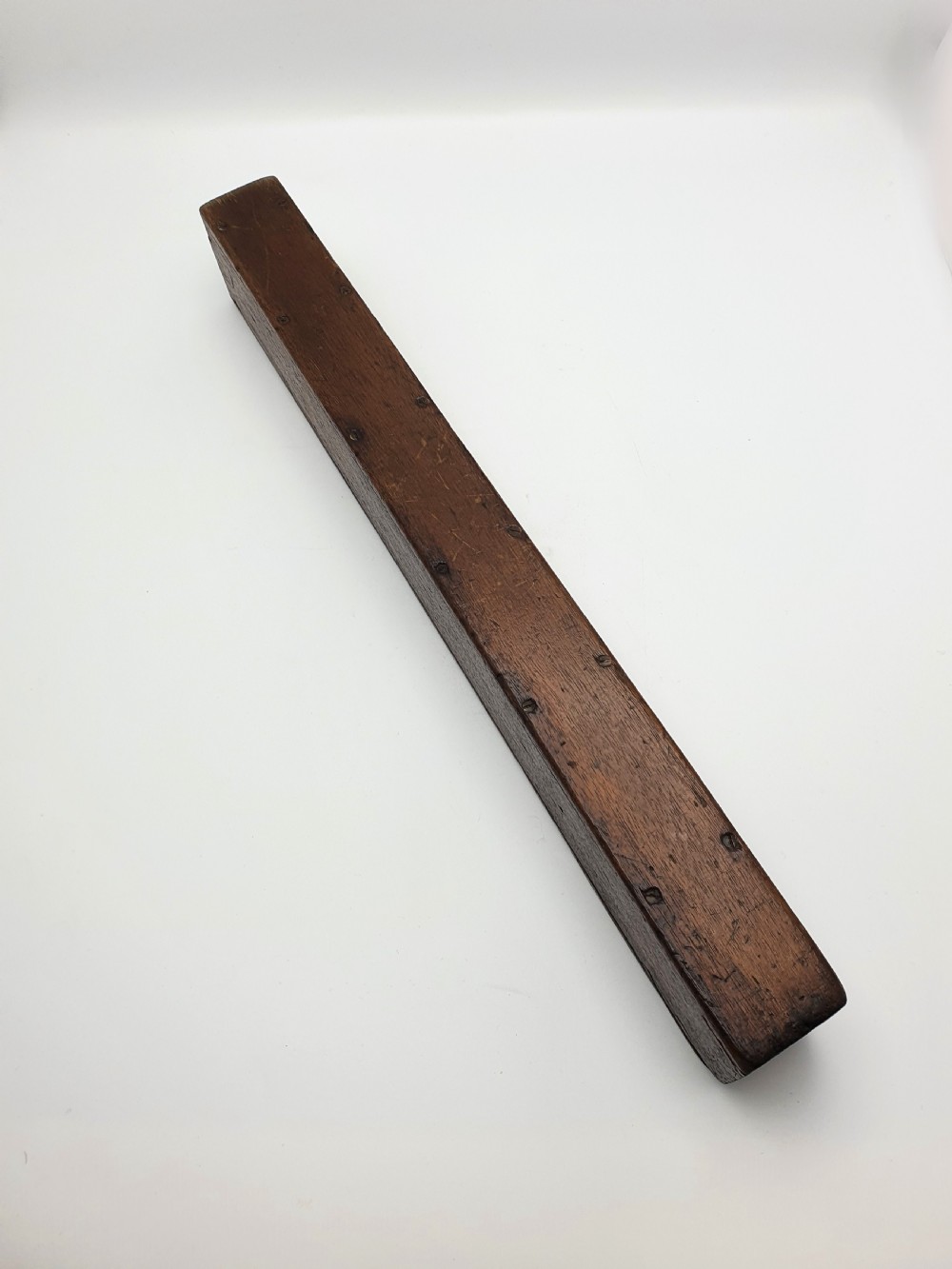 Nice Antique Victorian Wood and Brass Level - 1896 View VII