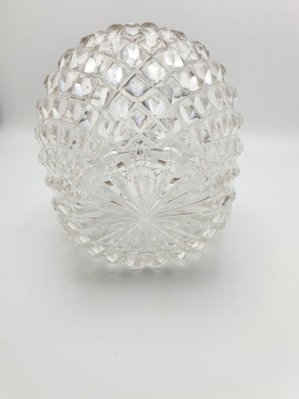 Lovely Antique Edwardian Silver Topped Cut Glass Biscuit Barrel - 1908 View IX