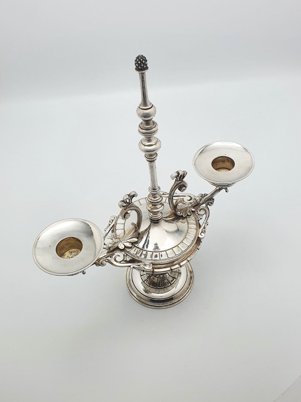 Pair of French Antique Victorian Neoclassical Revival Silver-Plated Candelabra – circa 1890 View VIII
