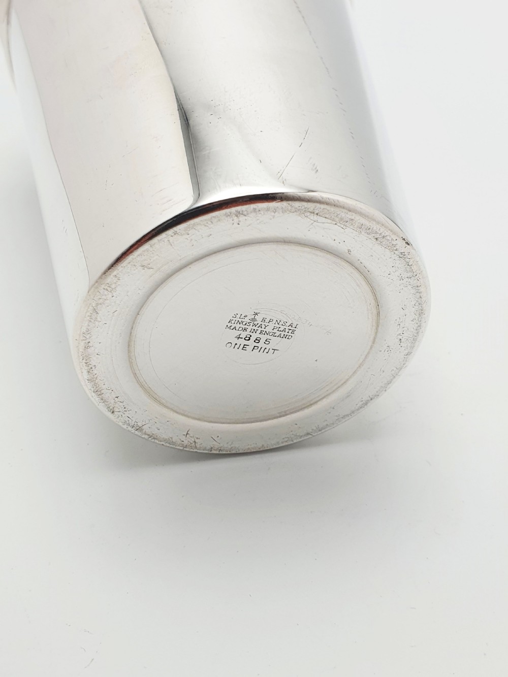 Art Deco Silver-Plated Cocktail Shaker with Built in Ice Breaker – circa 1920’s View VI