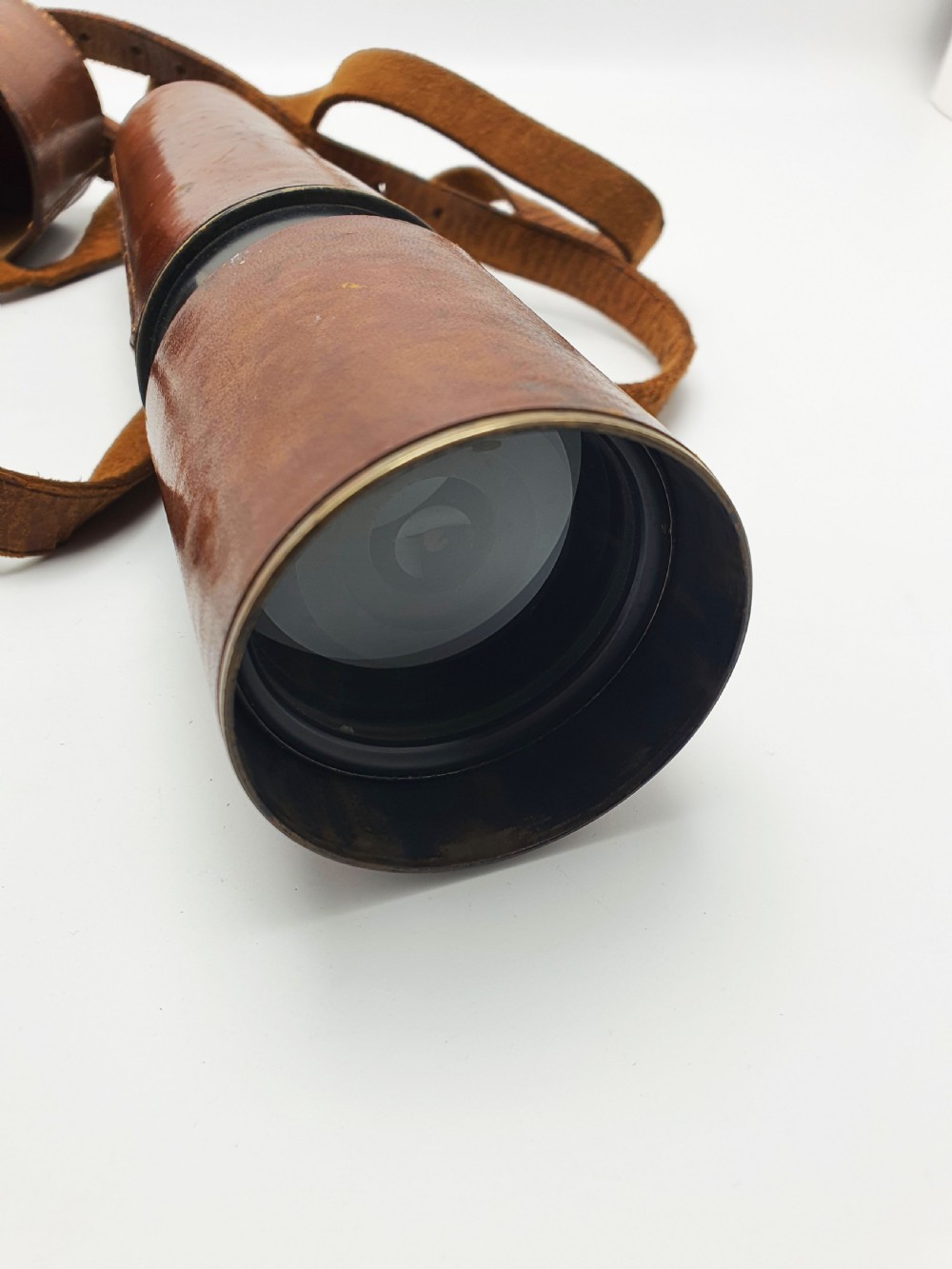 Fantastic World War One-Era Military Officer’s Telescope with Leather Case – circa 1915 View VIII