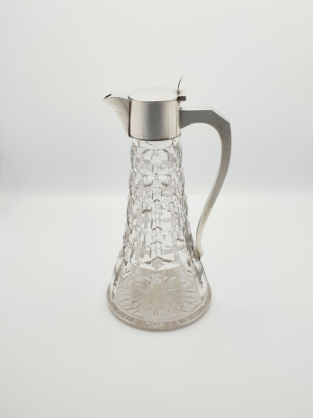 Stunning Antique Silver Topped Claret Jug - 1924 View II