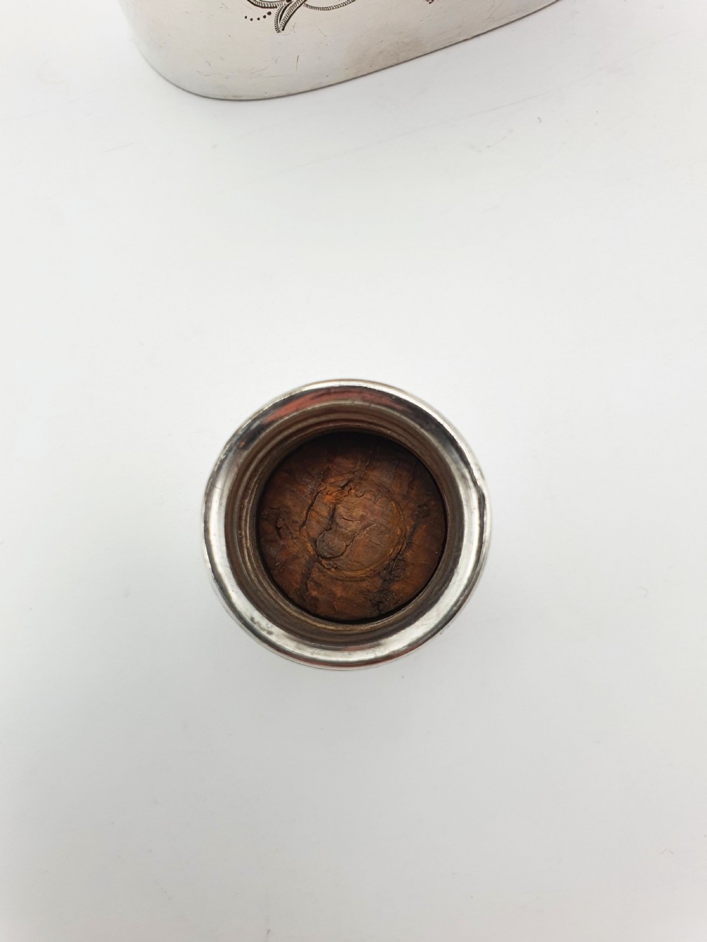 Nice German Silver and Cut-Glass Hip Flask – circa 1920 View X