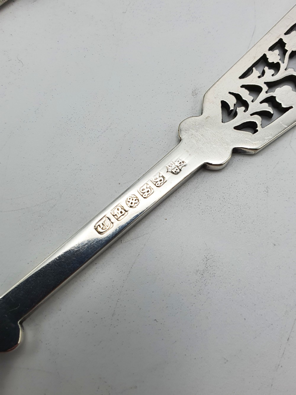Beautiful pair of Victorian Serving Spoons – circa 1890 View VI