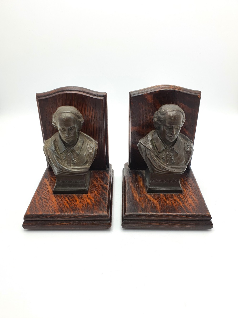 Handsome Pair of Shakespeare Bust Book Ends – circa 1920