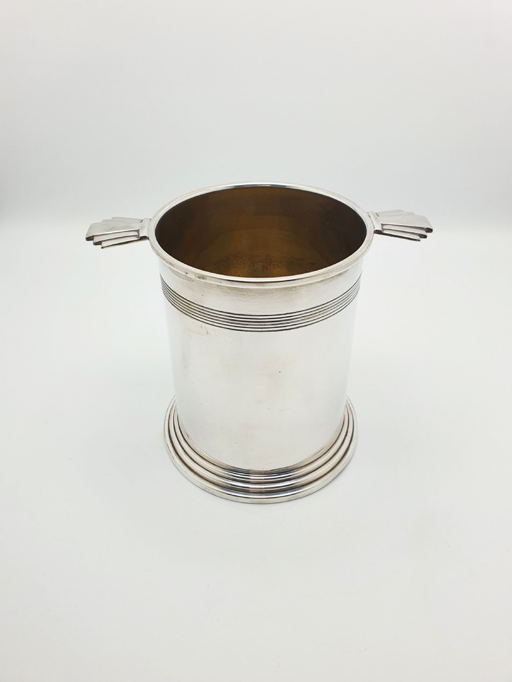 Superb Art Deco Silver Plate Ice Bucket – circa 1925 View III