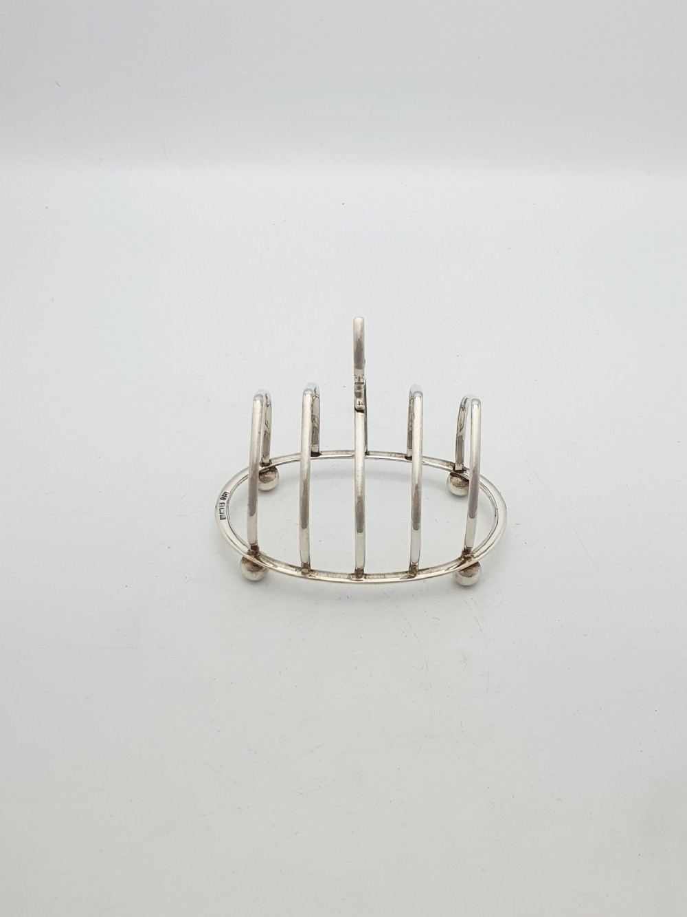 Charming Antique Sterling Silver Toast Rack - 1922 View IV