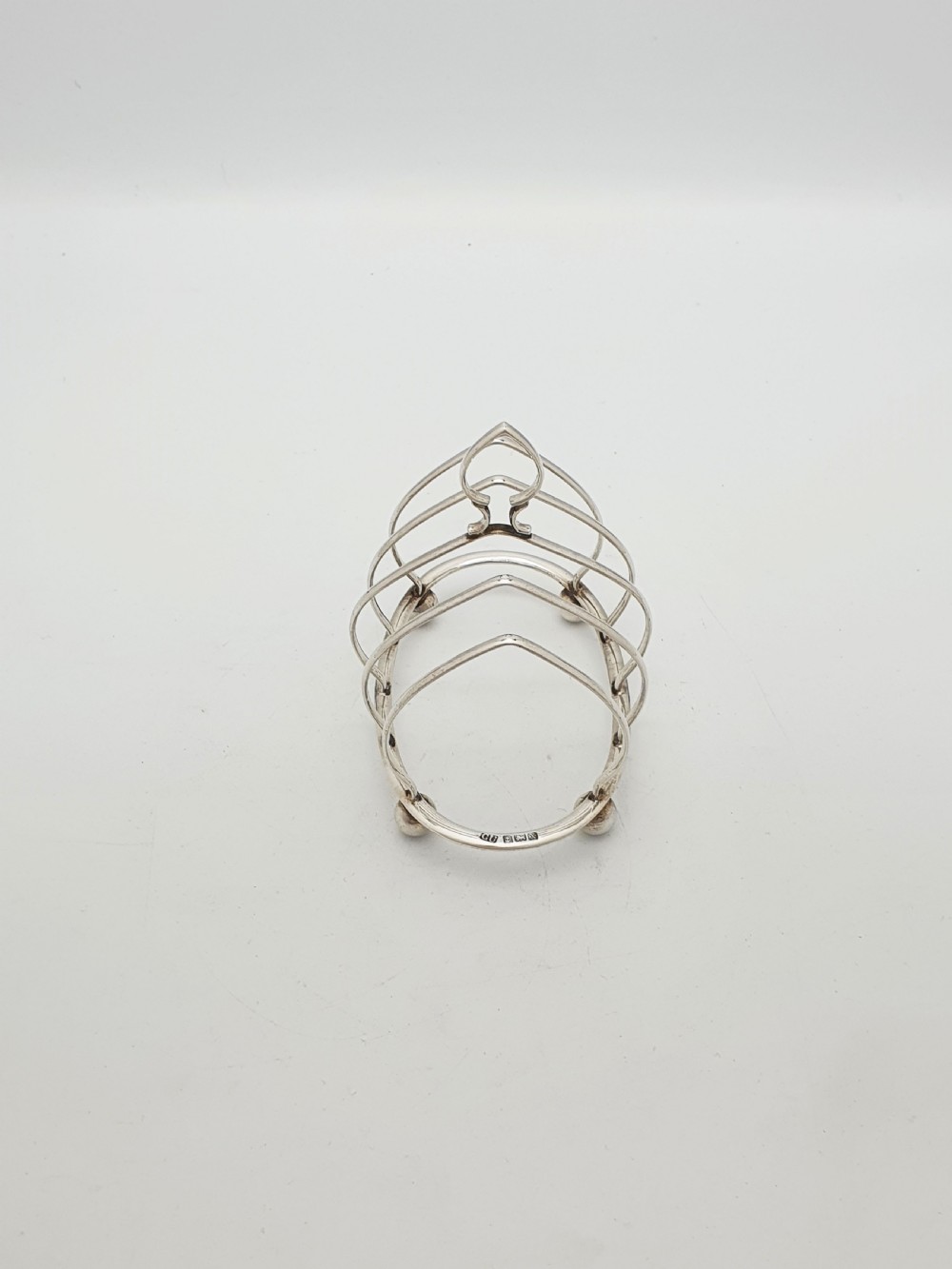Charming Antique Sterling Silver Toast Rack - 1922 View V