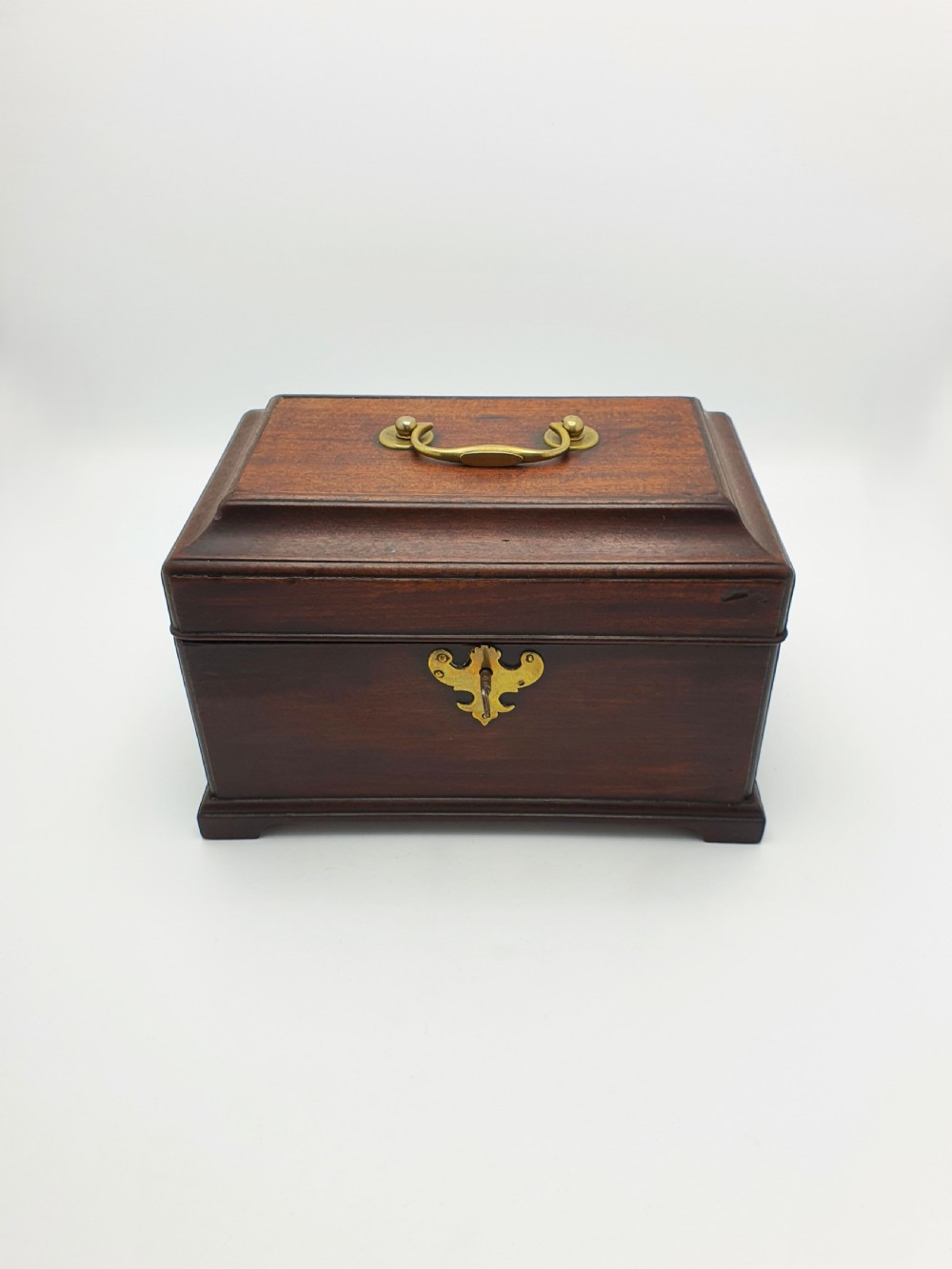Good Antique Georgian Mahogany Trinket Box with Brass Fittings – circa 1820