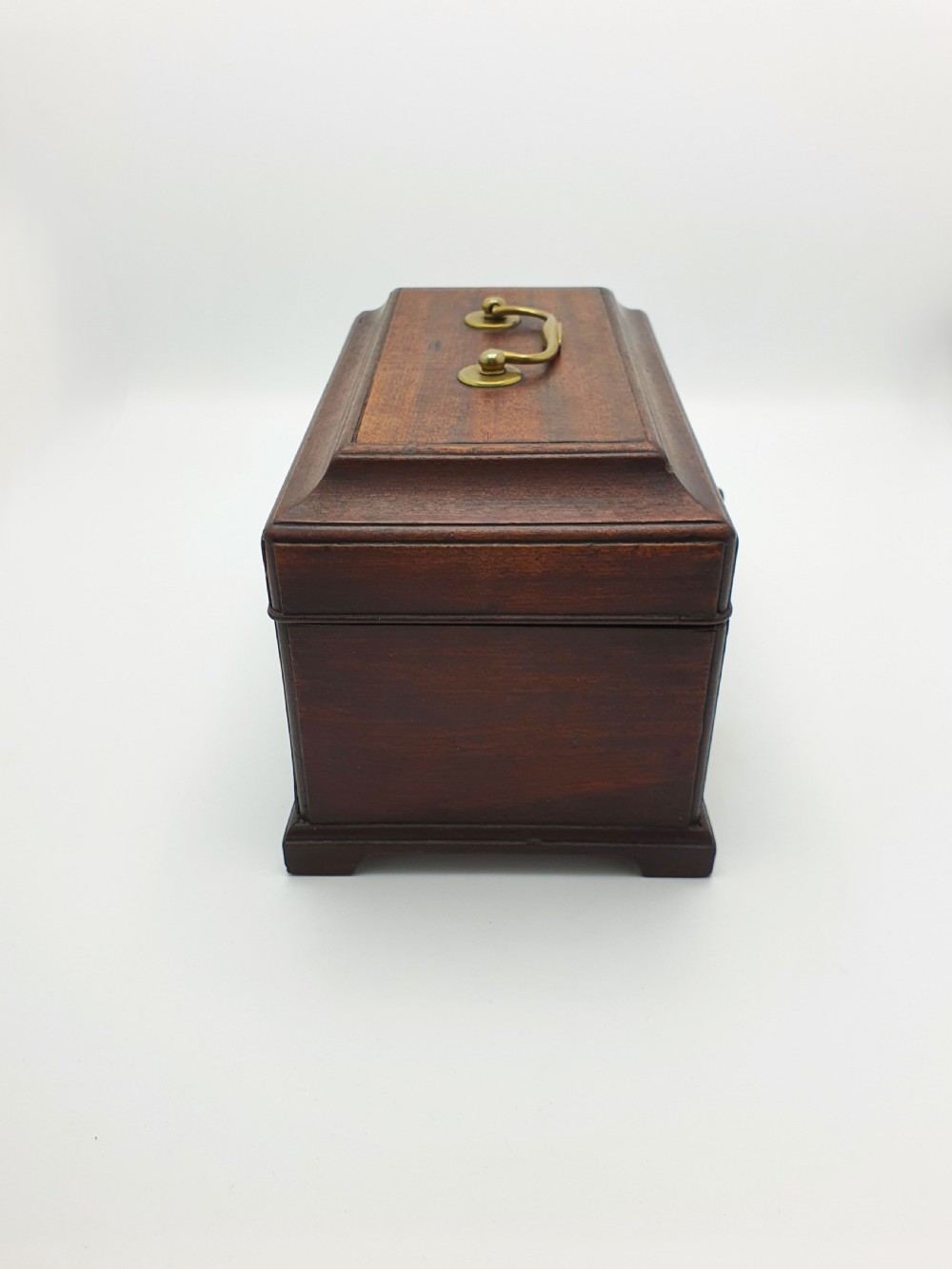 Good Antique Georgian Mahogany Trinket Box with Brass Fittings – circa 1820 View II
