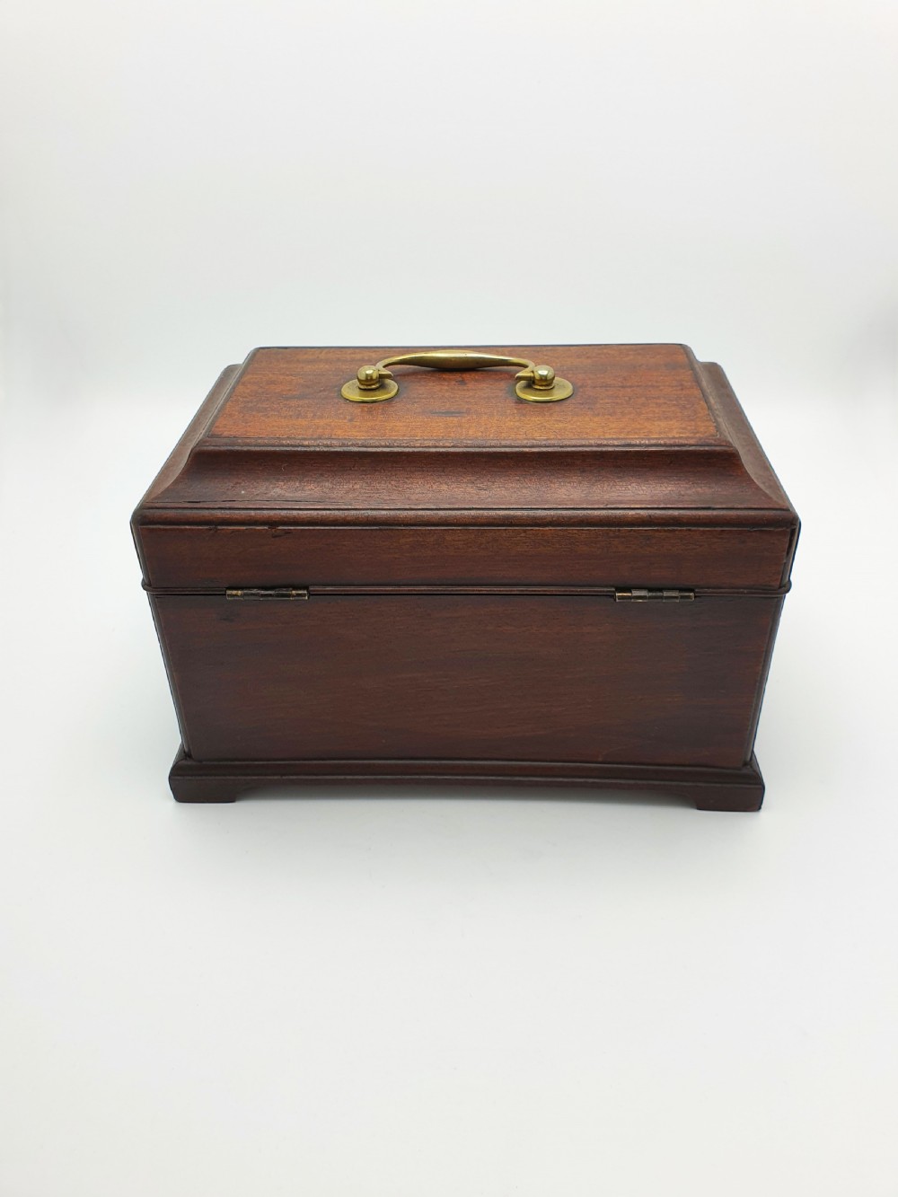 Good Antique Georgian Mahogany Trinket Box with Brass Fittings – circa 1820 View III