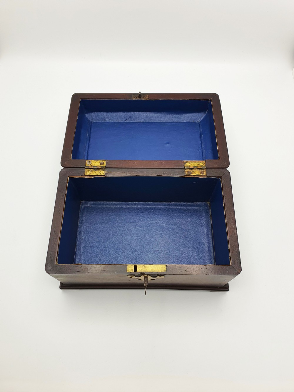 Good Antique Georgian Mahogany Trinket Box with Brass Fittings – circa 1820 View IV