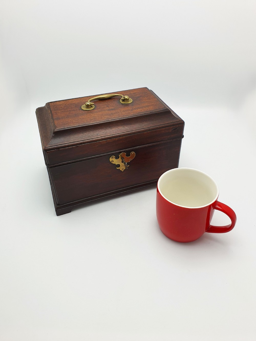 Good Antique Georgian Mahogany Trinket Box with Brass Fittings – circa 1820 View VIII