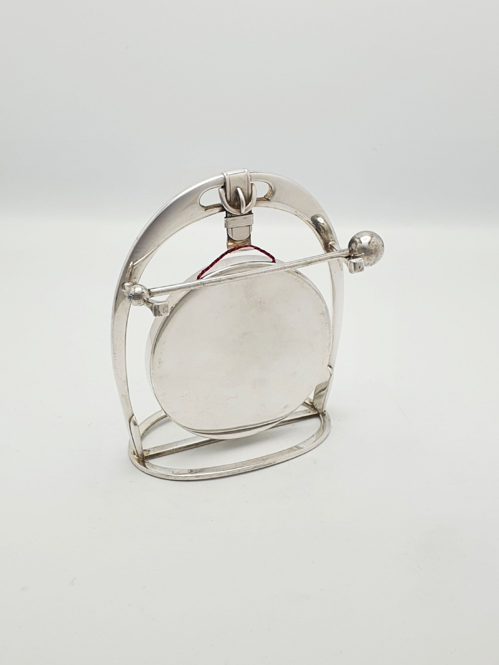 Unusual Antique WMF Silver-Plated Equestrian Table Gong – circa 1920 View II