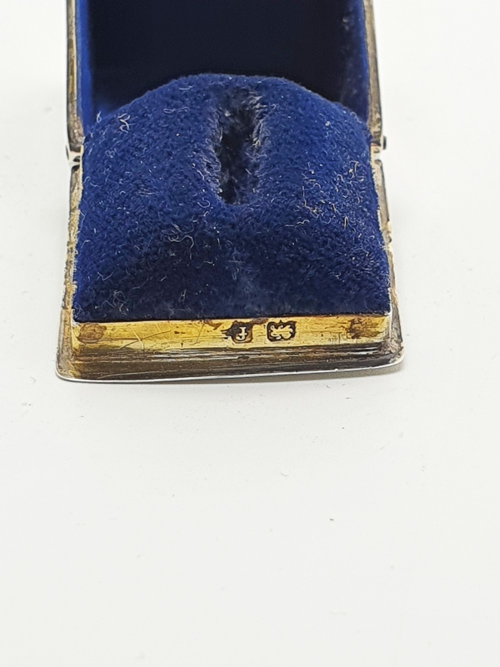 Rare and Fabulous Antique Sterling Silver Cherub Ring Box - 1905 View VI