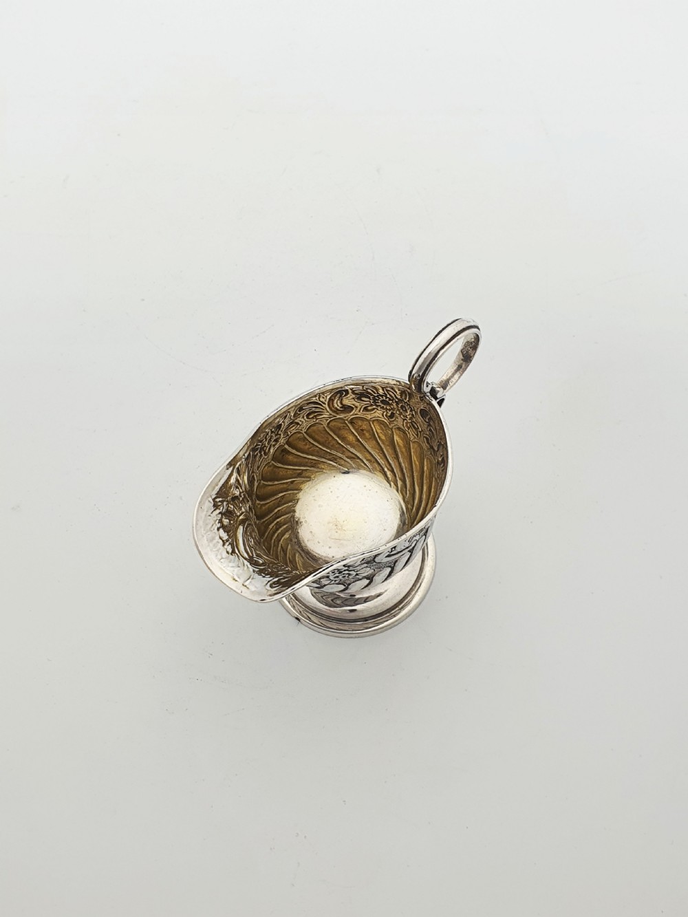 Lovely Small Antique Sterling Silver Cream Jug - 1891 View IV