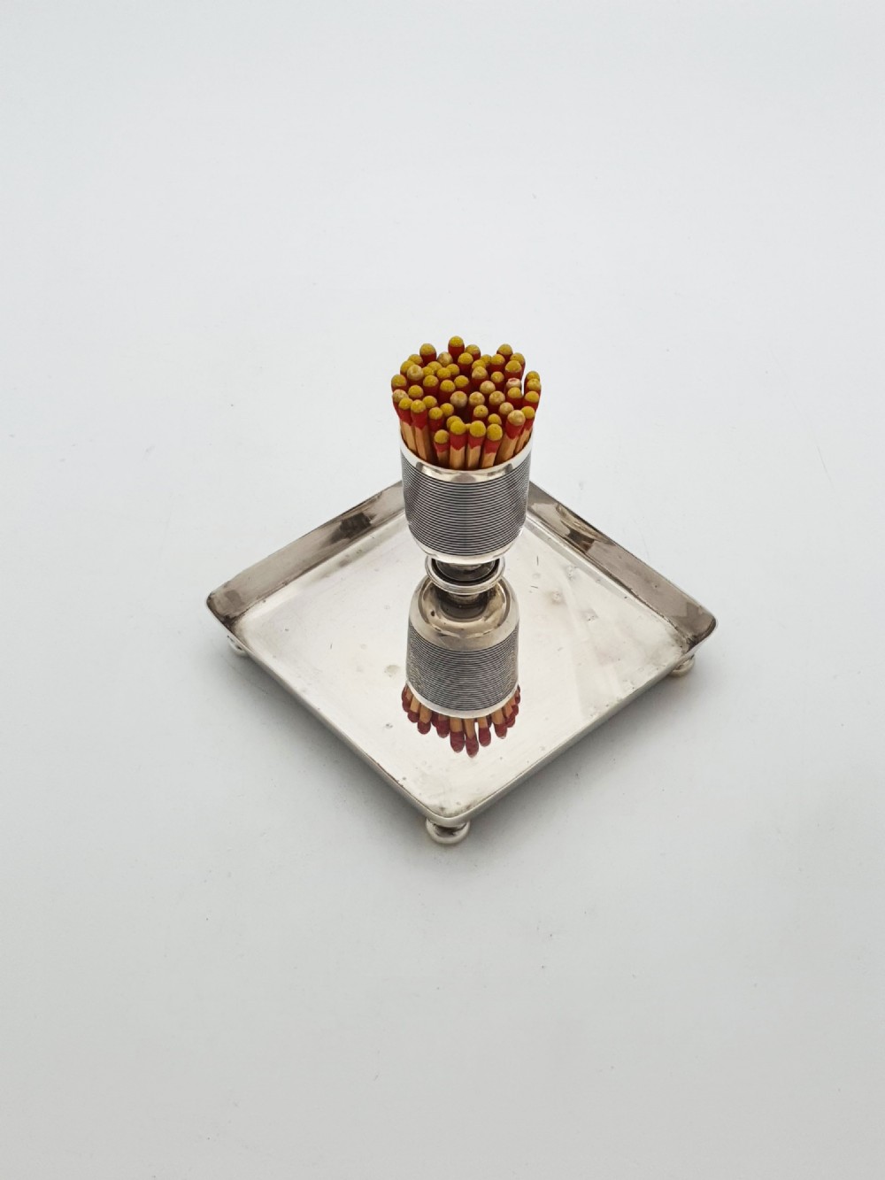 Nice Antique Sterling Silver Match Striker - 1896 View II