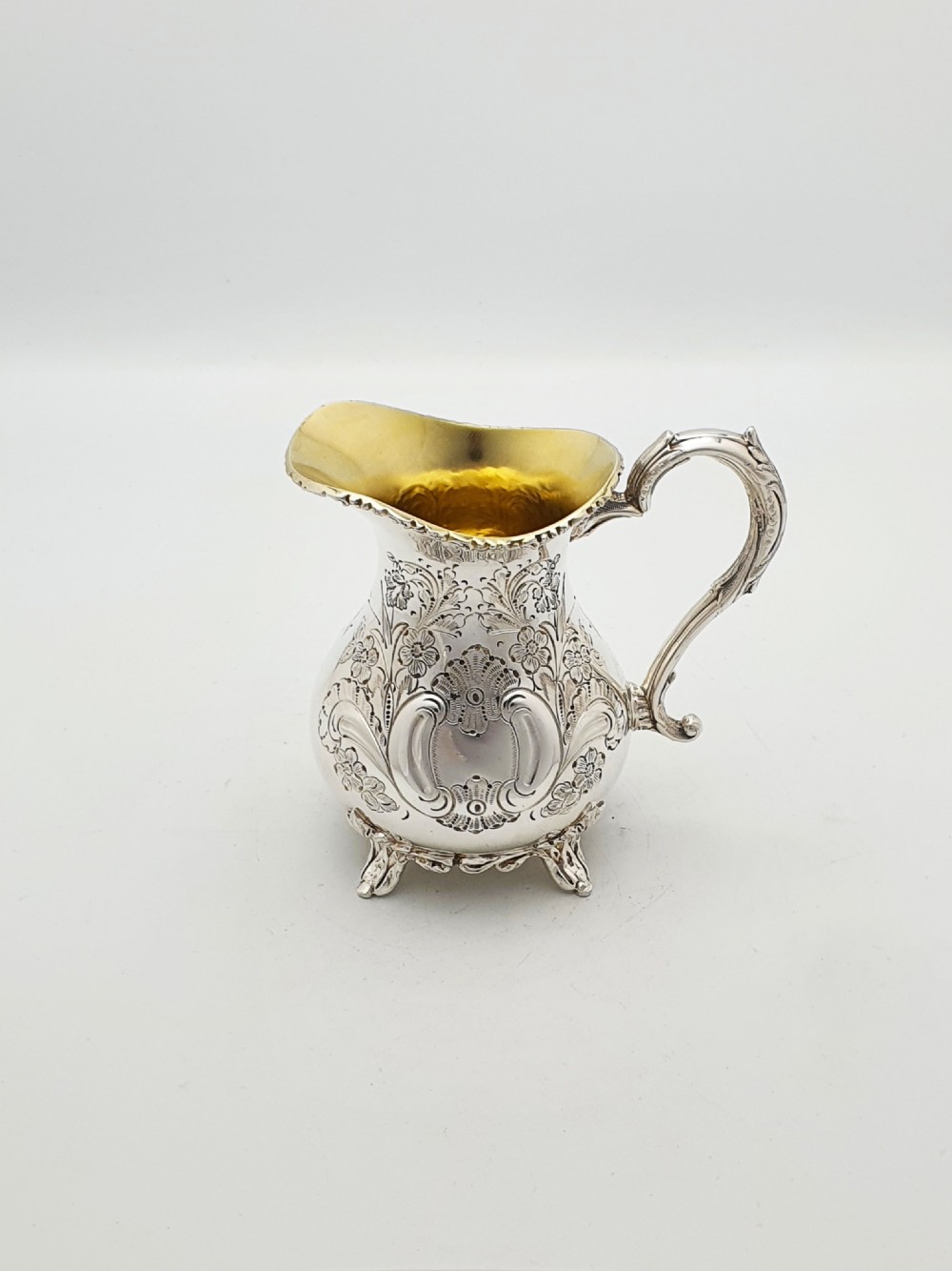 Ornate Antique Four-Piece Tea Set with Stunning Figural Detailing – circa 1920 View IX
