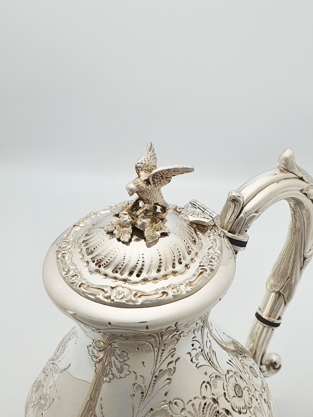 Ornate Antique Four-Piece Tea Set with Stunning Figural Detailing – circa 1920 View X