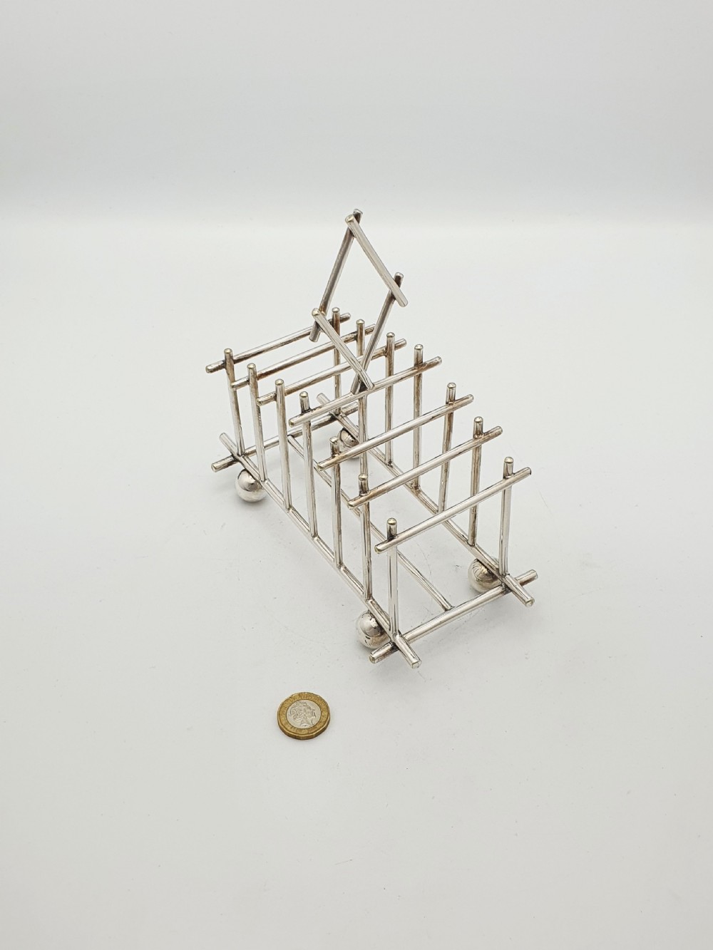 Christopher Dresser Style Mappin & Webb Silver-Plated Toast Rack – circa 1890 View IV