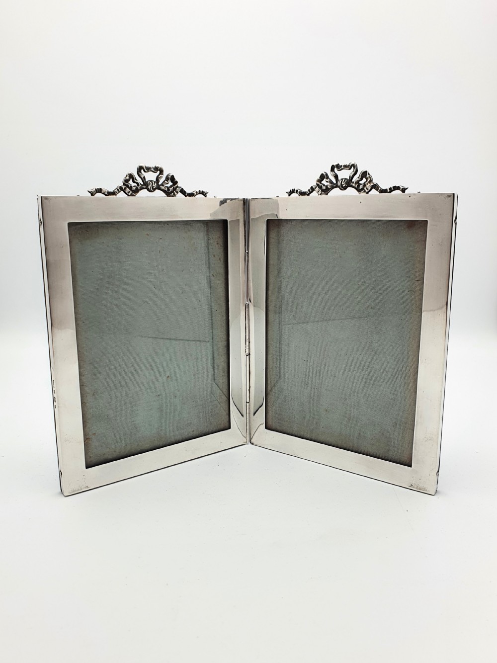 Gorgeous Antique Edwardian Silver Double Photo Frame - 1901
