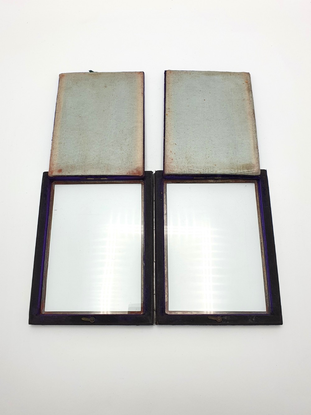 Gorgeous Antique Edwardian Silver Double Photo Frame - 1901 View VII